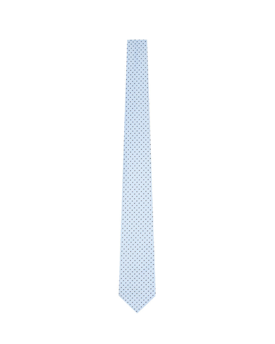 Blue Geometric Pattern Tie 1