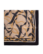 Beige Foulard Printed Scarf 1