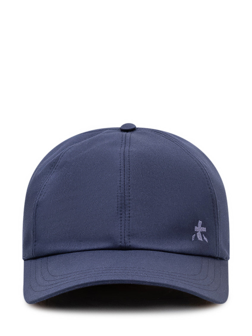 Blue Solid Logo Baseball Hat 1