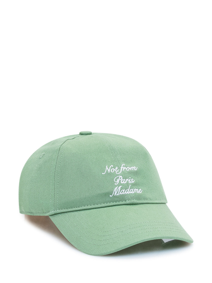 Green Embroidered Logo Baseball Hat 2