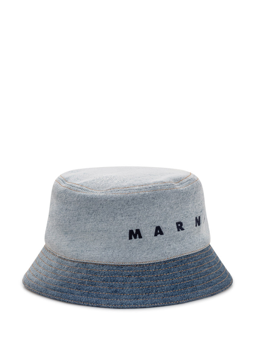 Blue Logo Bucket Hat 2