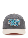 Grey Logo Embroidered Baseball Hat 1