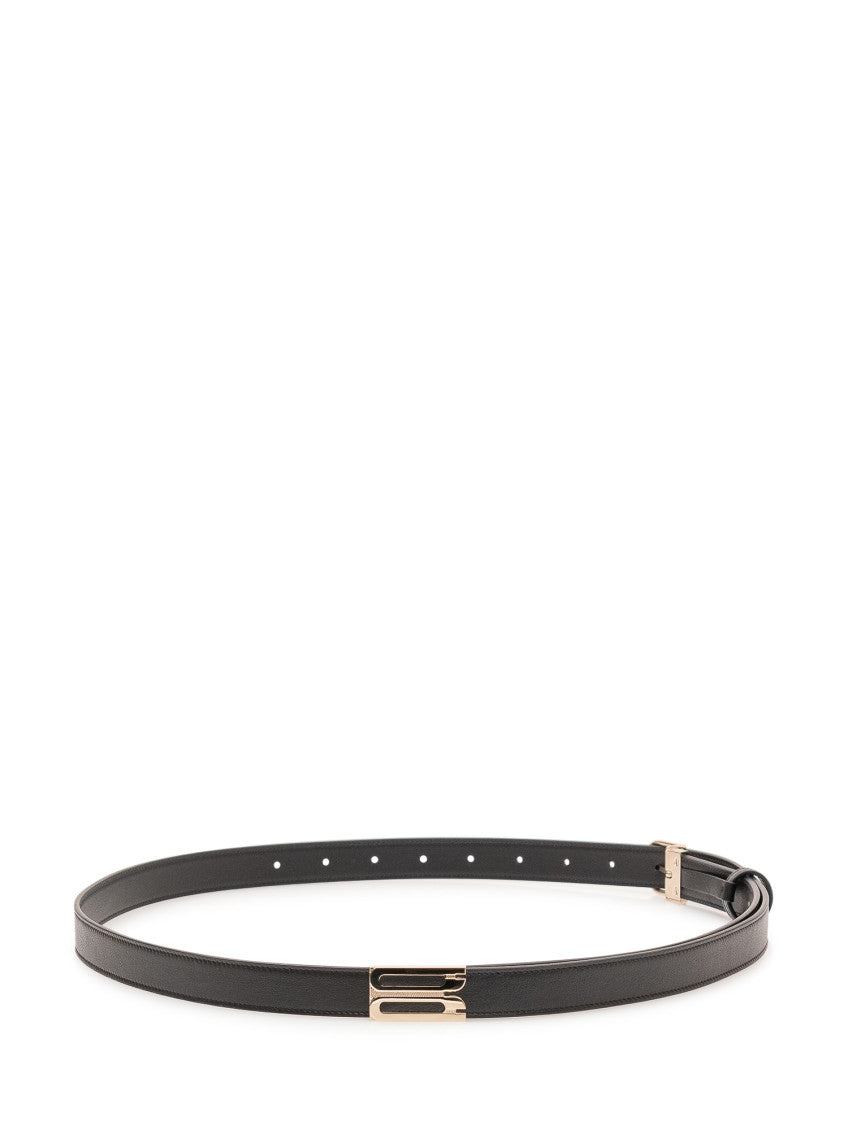Black Solid Buckle Belt 2
