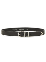 Black Solid Buckle Belt 1