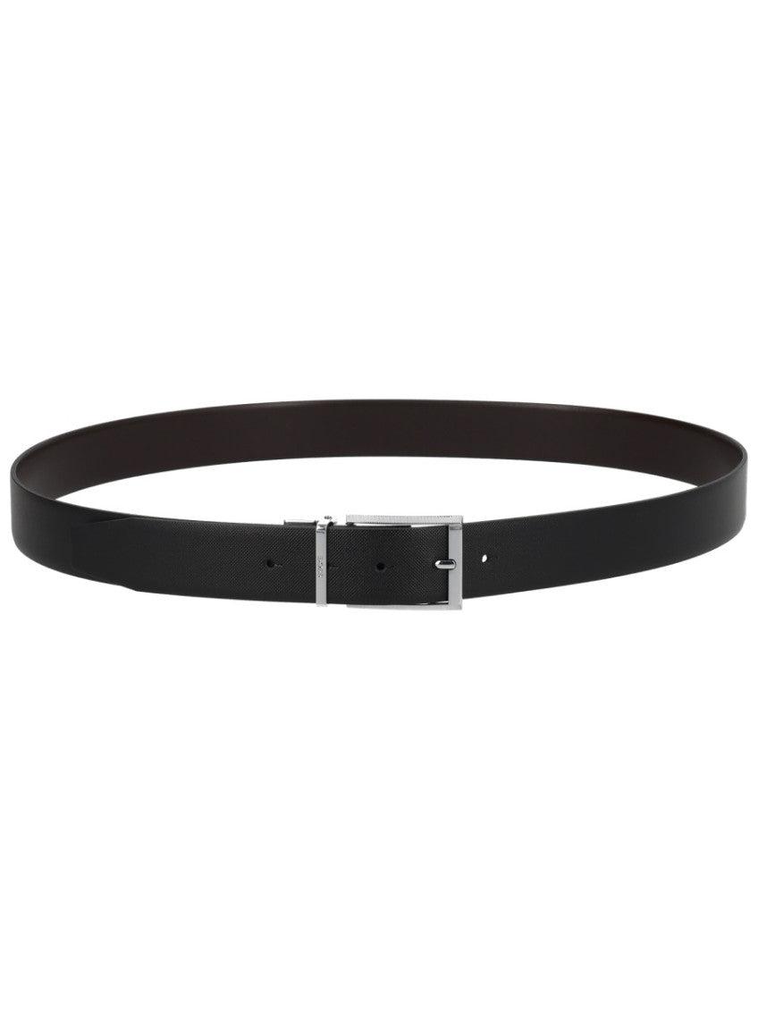 Black Textured Cut To Size Belt 1