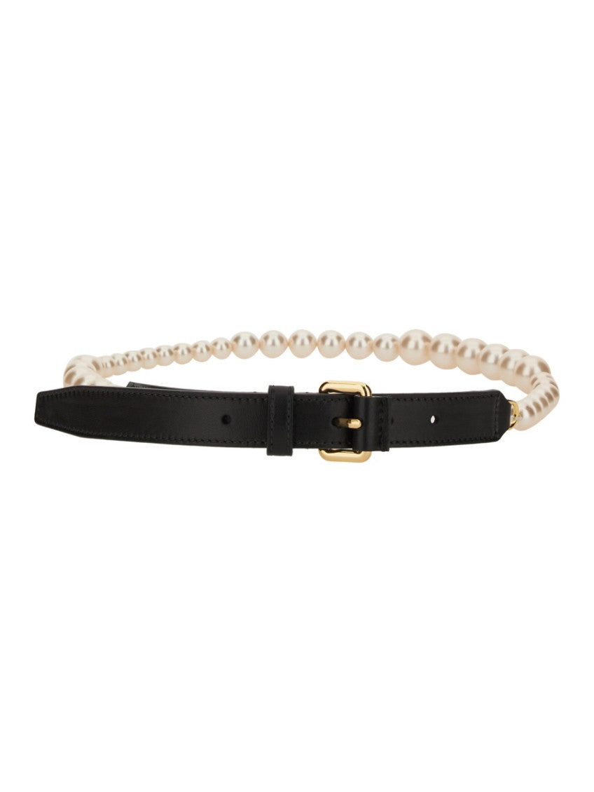 Black Embellished Buckle Belt 1