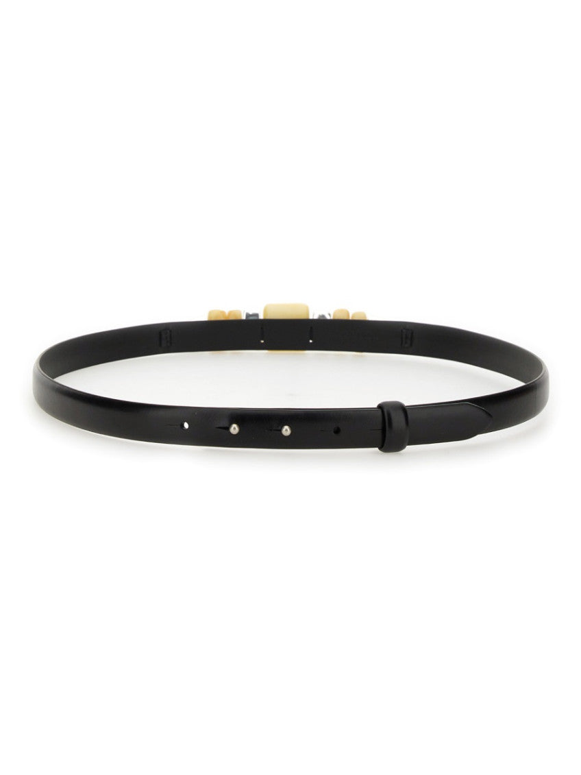Black Embellished Buckle Belt 2