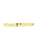 Yellow Textured Buckle Belt 1