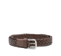 Brown Woven Buckle Belt 1