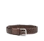 Brown Woven Buckle Belt 1