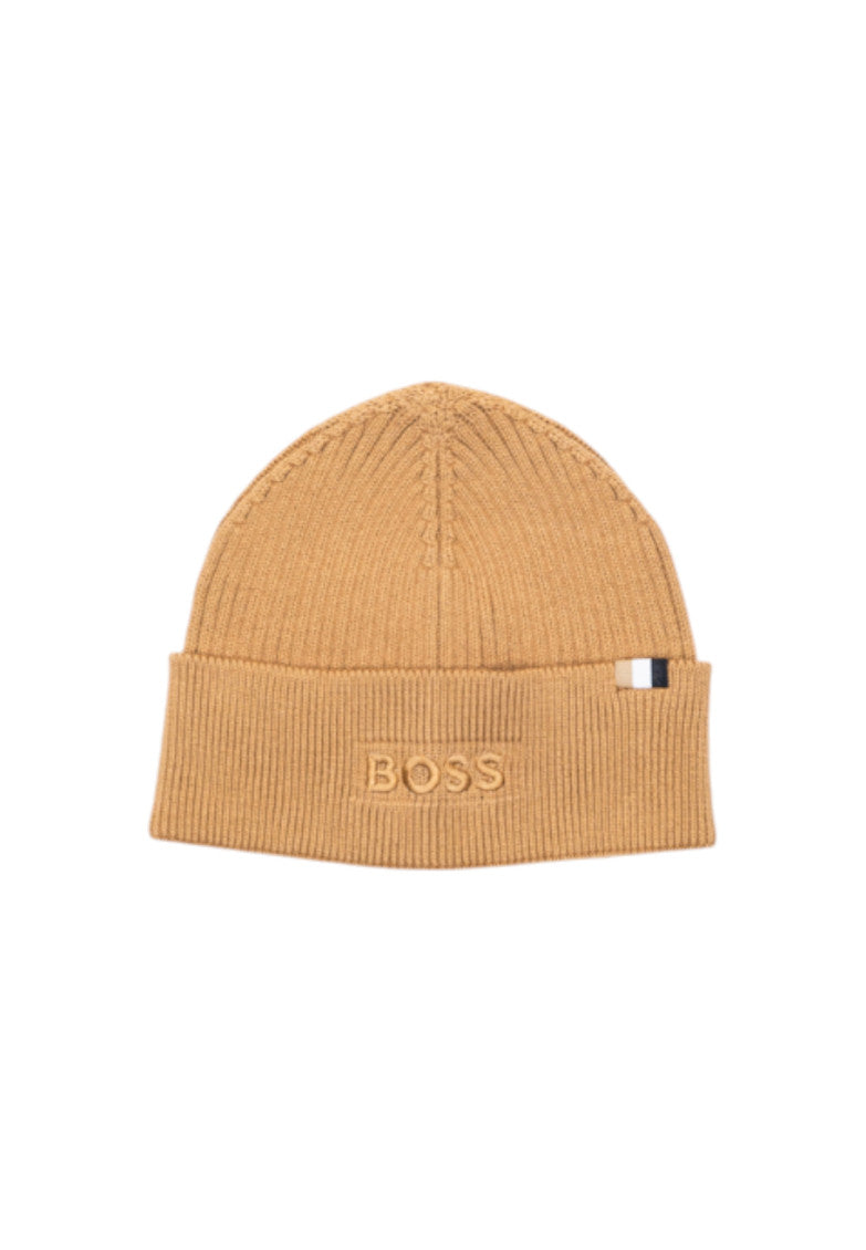 Brown Logo Knitted Beanie Hat 1