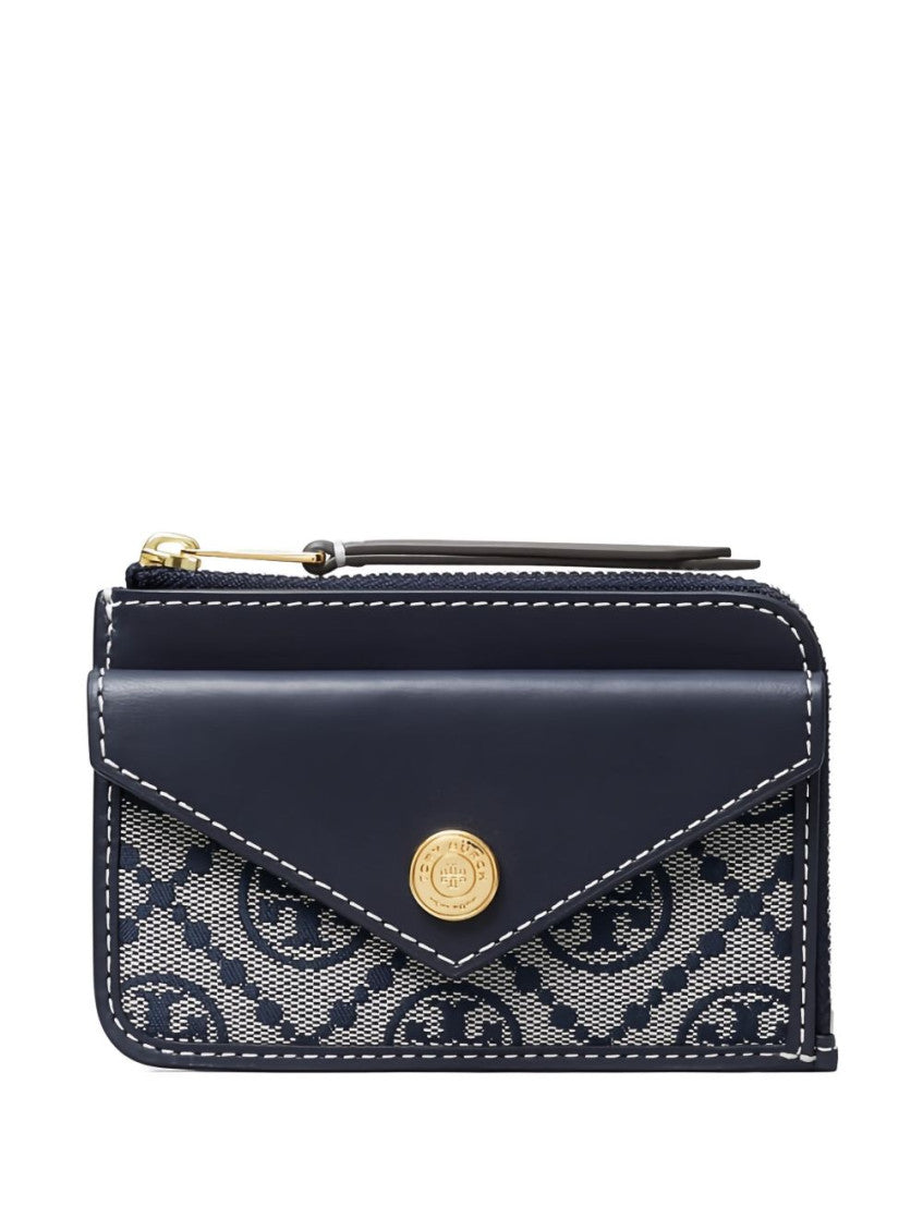 Blue Logo Zip Wallet 1