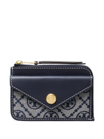 Blue Logo Zip Wallet 1