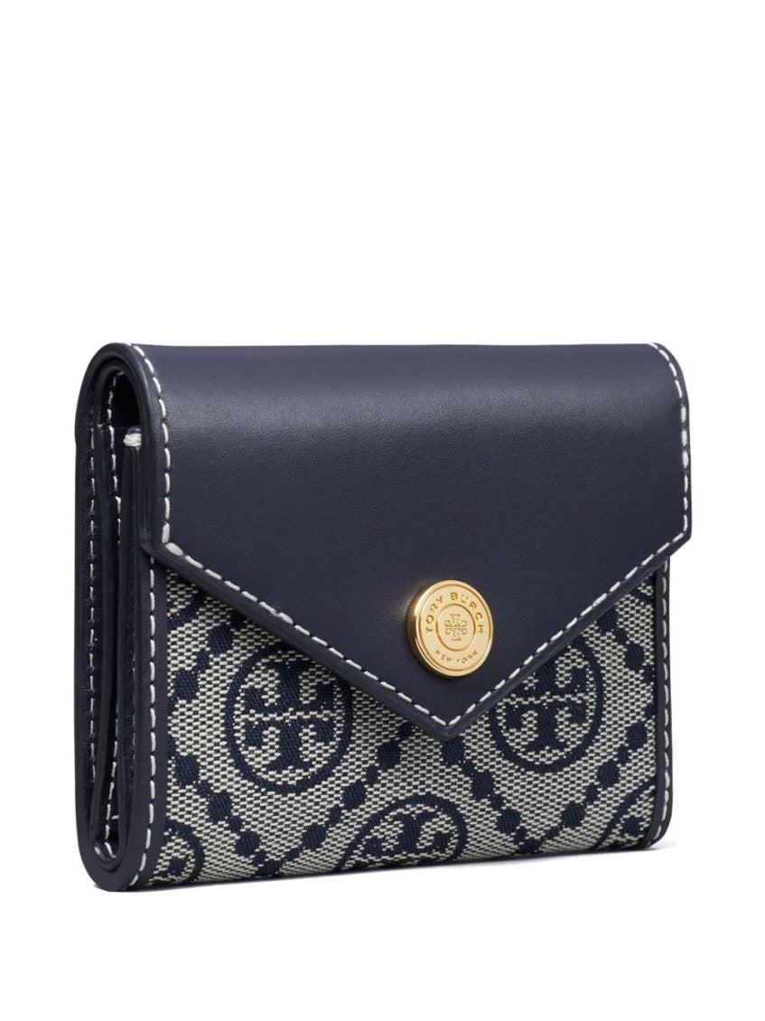Blue Logo Trifold Wallet 2