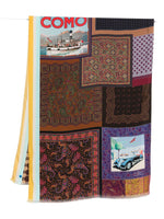 Brown Patchwork Paisley Scarf 1