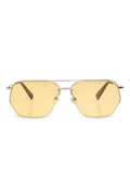 Silver Geometric Sunglasses 1
