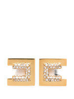 Golden Logo Stud Earrings 1