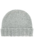 Grey Textured Beanie Hat 1