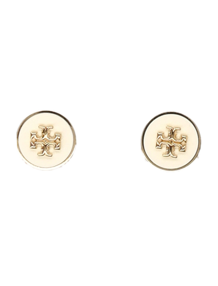 Golden Logo Stud Earrings 1
