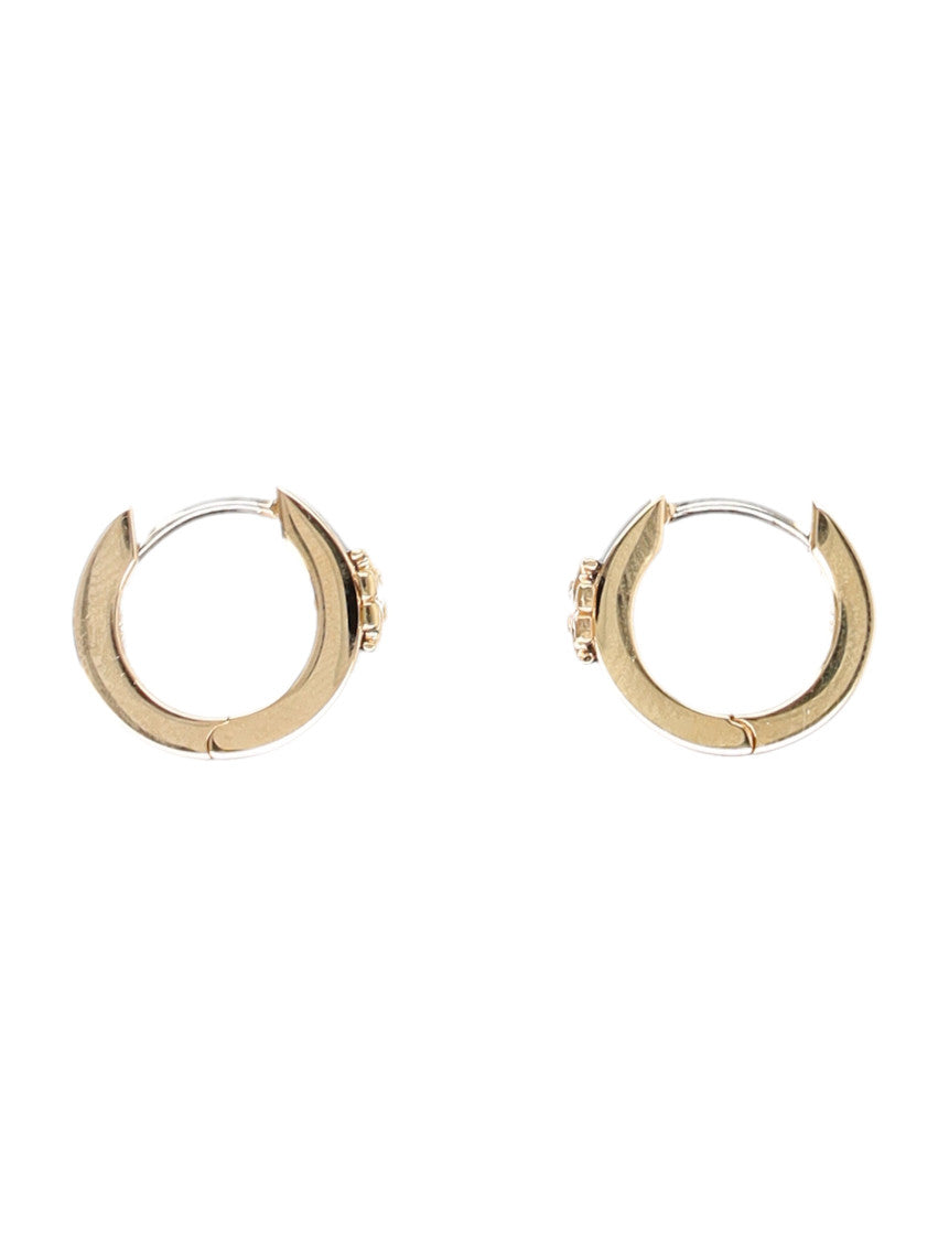 Golden Kira Enamel Huggie Earrings 2