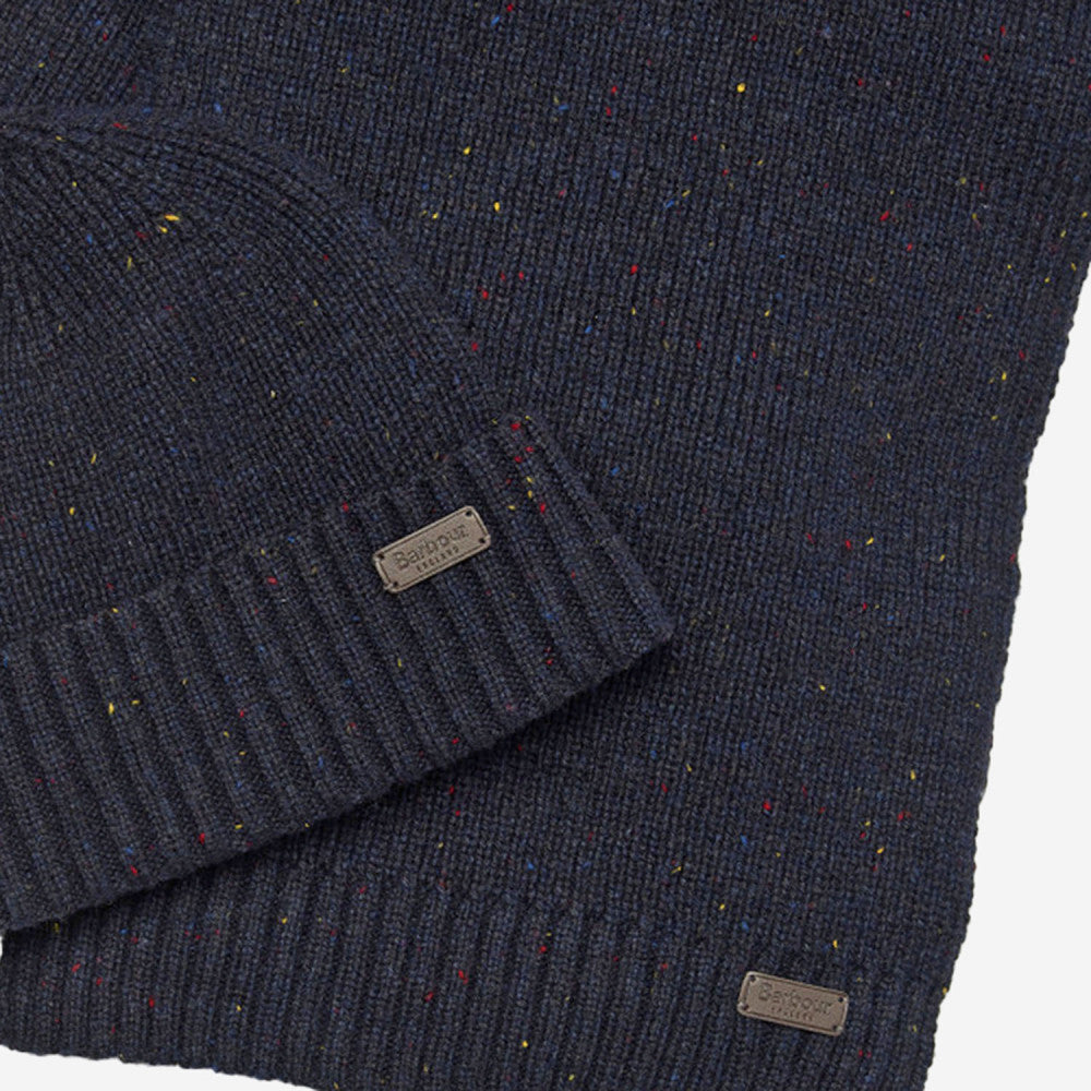 Navy Blue Logo Beanie And Scarf Set 2