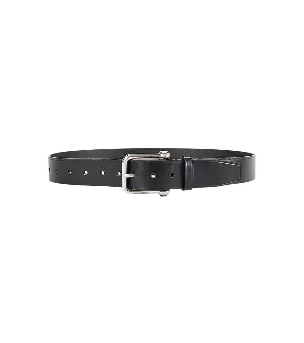 Black Solid Adjustable Belt 1