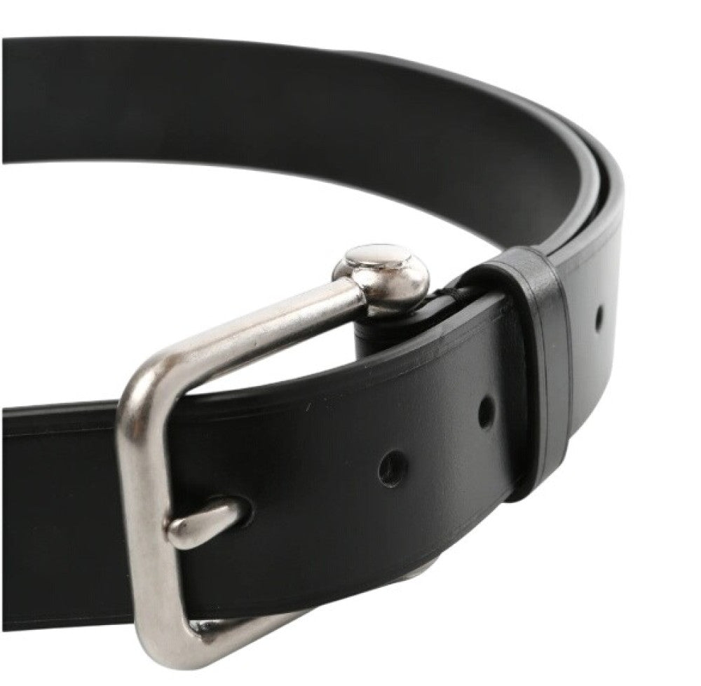 Black Solid Adjustable Belt 4