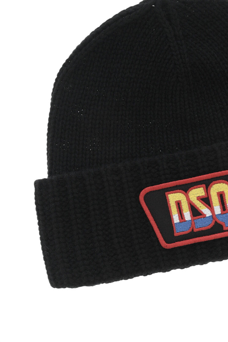 Black Logo Beanies Cap 3