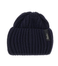 Navy Blue Knitted Beanie Cap 1