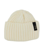 White Knitted Beanies Cap 1