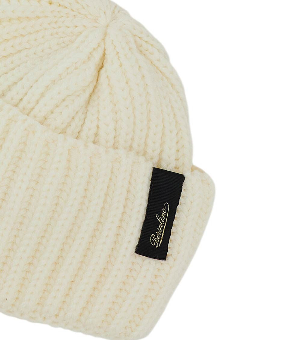 White Knitted Beanies Cap 2