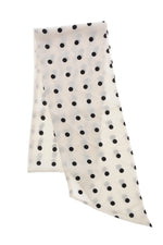 White Polka Dot Scarf 1