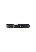 Black Solid Buckle Belt 1