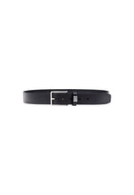 Black Solid Buckle Belt 1