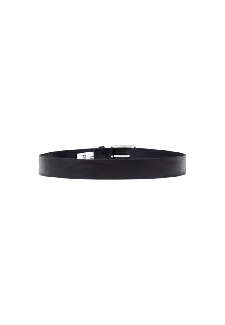 Black Solid Buckle Belt 2