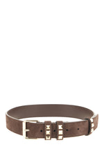 Brown Studded Buckle Belt 1