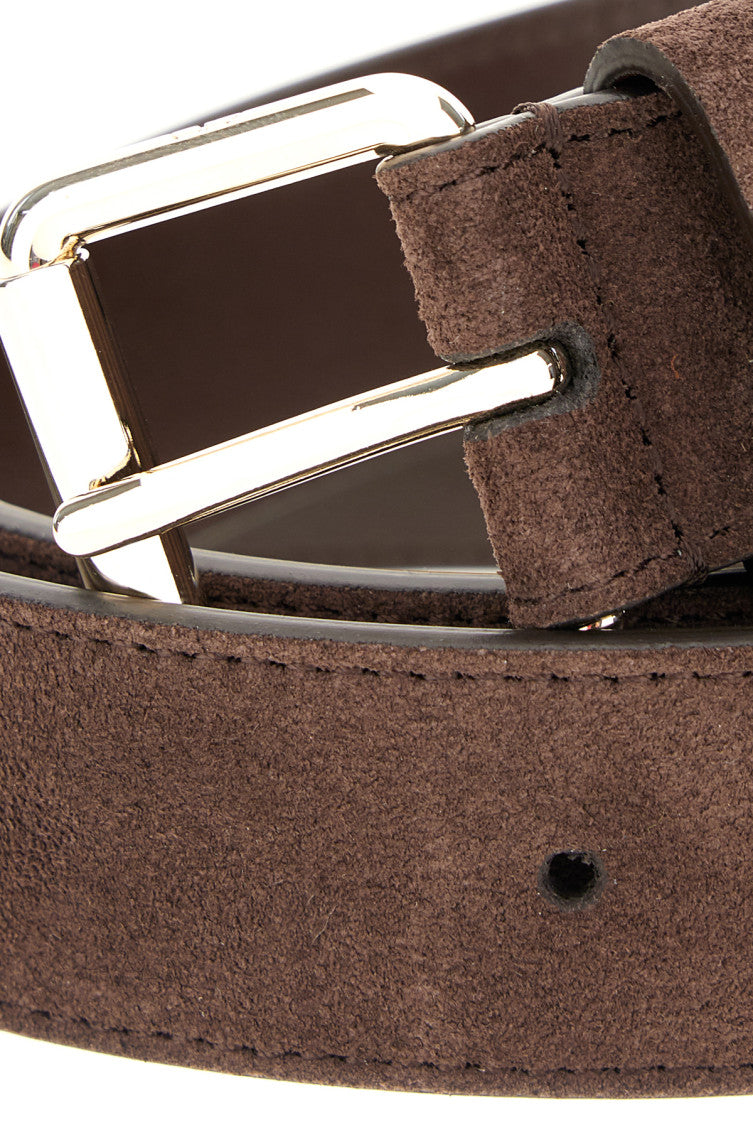 Brown Studded Buckle Belt 3
