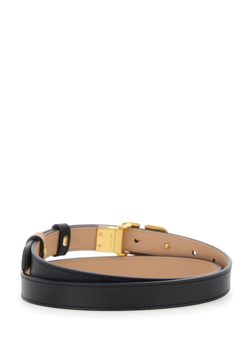 Black VLogo Reversible Belt 2