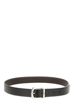Black Solid Reversible Belt 1