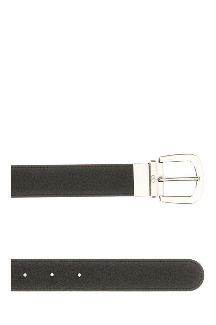 Black Solid Reversible Belt 3