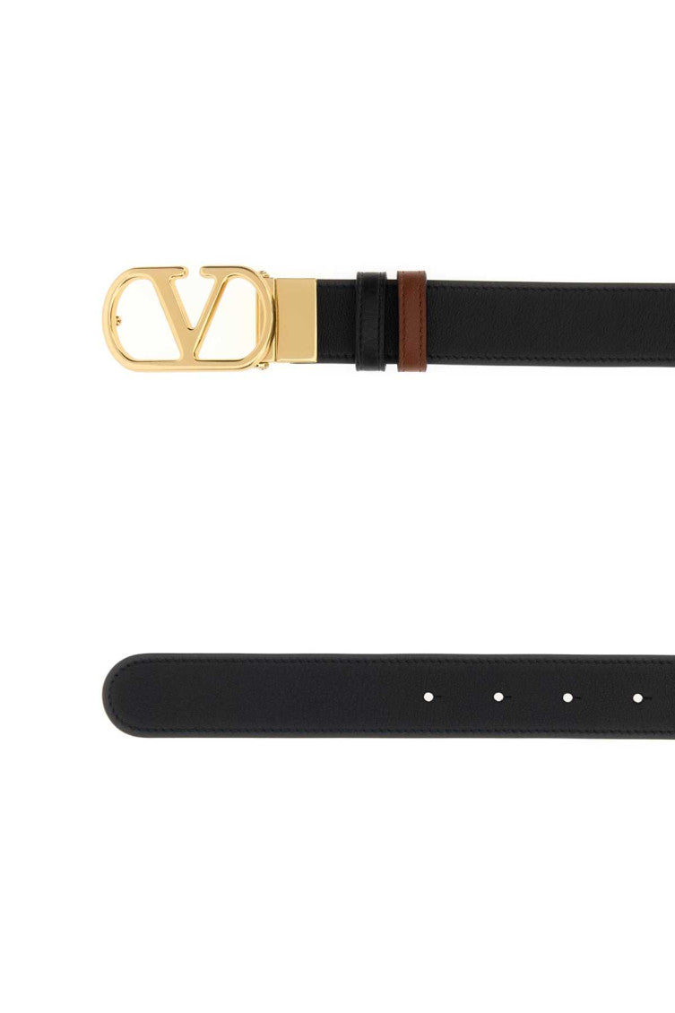 Black VLogo Reversible Belt 2