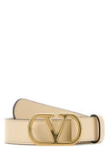 Beige VLogo Signature Buckle Belt 1