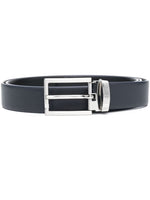 Black Solid Reversible Belt Set 1