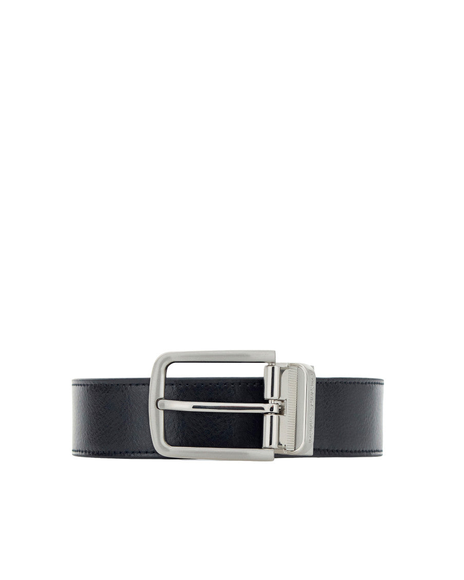 Black Solid Reversible Belt 1