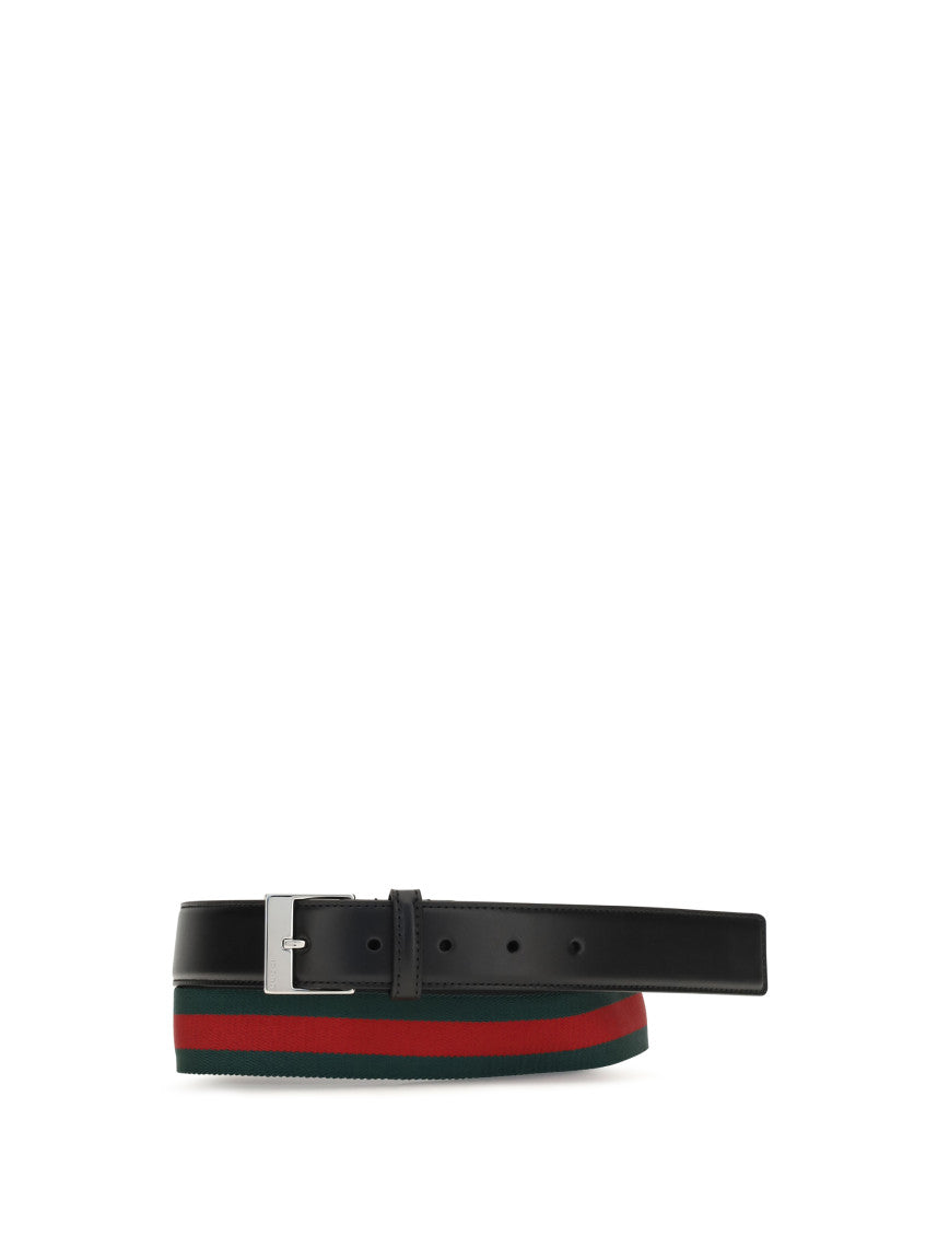 Black Solid Buckle Belt 2