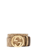 Beige GG Logo Reversible Belt 1