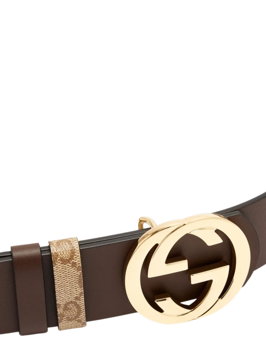 Beige GG Logo Reversible Belt 2