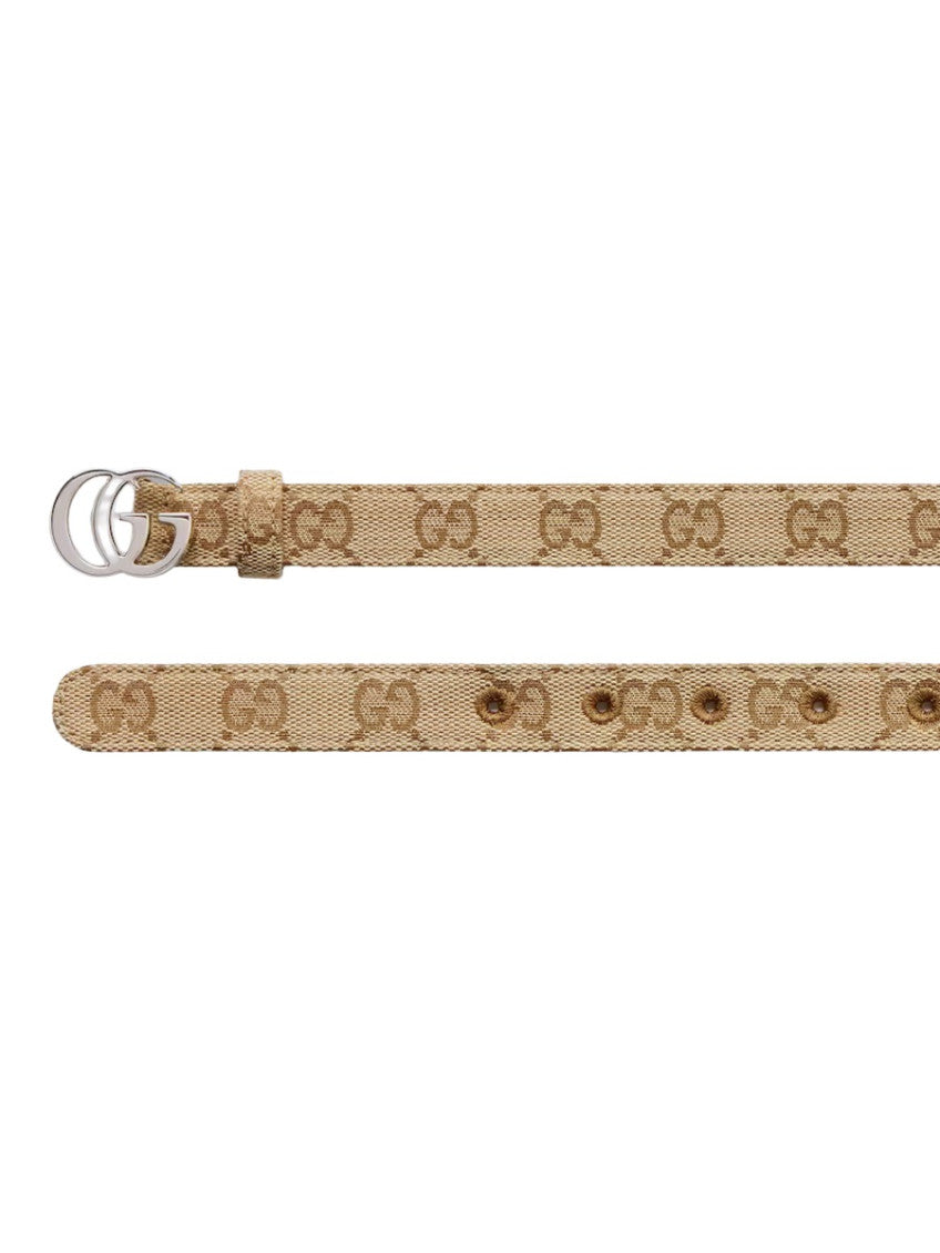 Beige GG Logo Buckle Belt 2