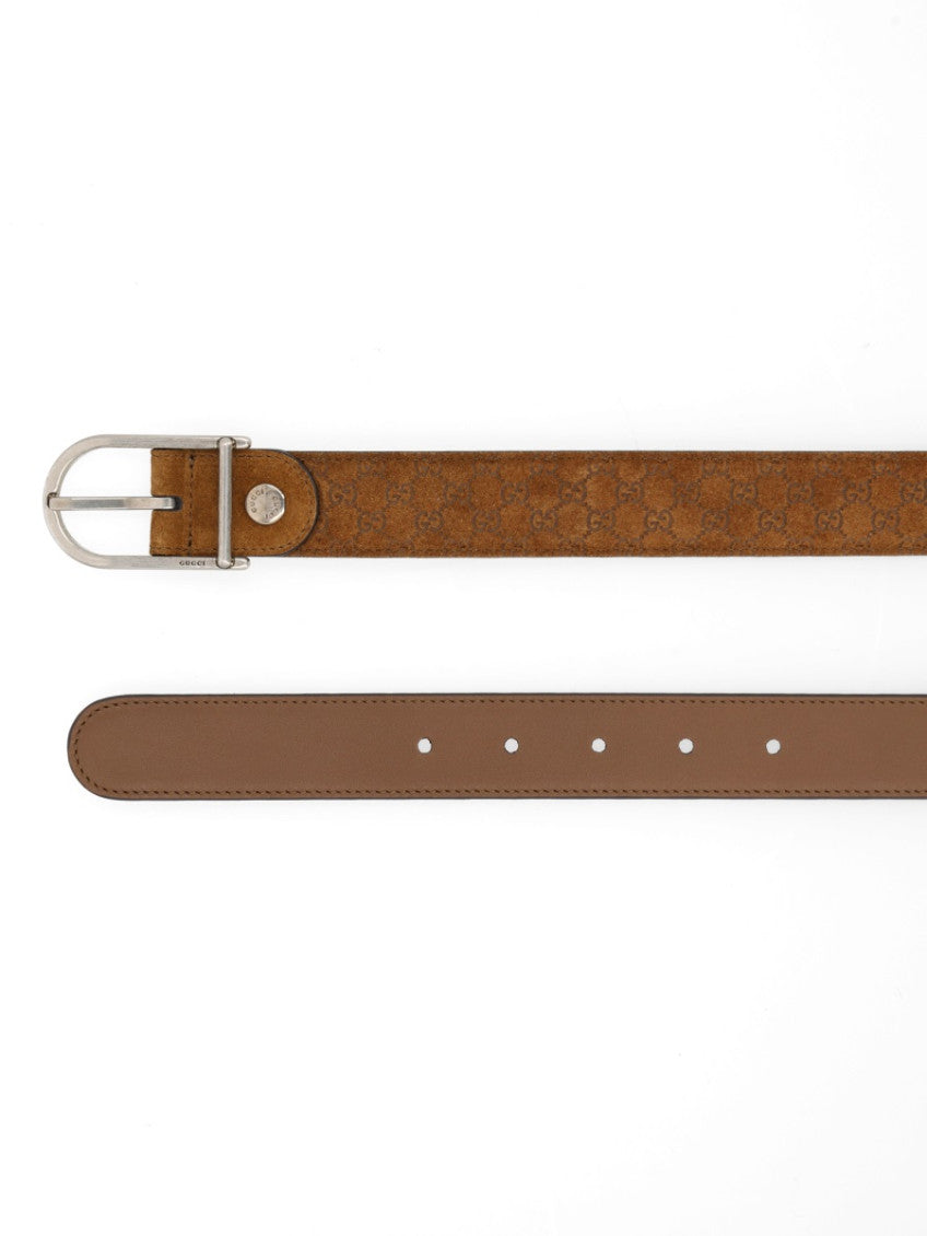 Brown Logo Buckle Belt 3