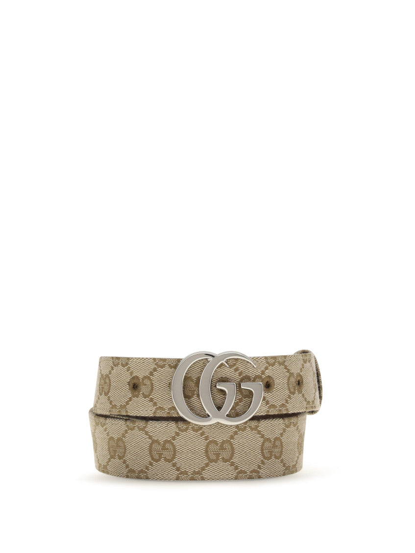 Beige GG Logo Buckle Belt 2